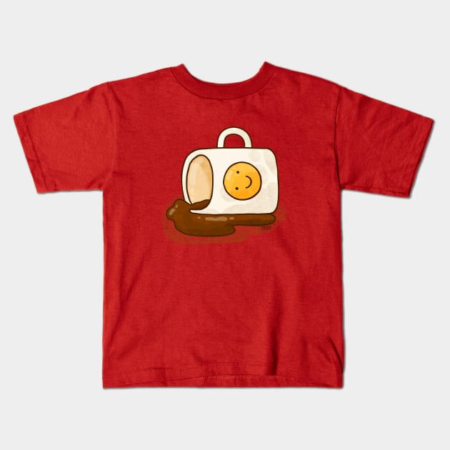 Spilled Coffee Kids T-Shirt by Tania Tania